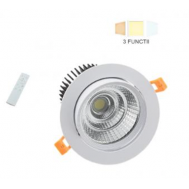 Spot LED COB dimabil CCT din telecomanda 15W