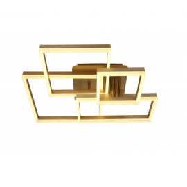 Lustra LED dimabila cu telecomanda 3 functii Marbella gold 170W