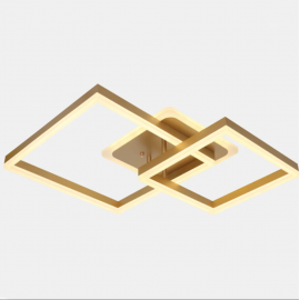 Lustra LED dimabila cu telecomanda 3 functii Jordan gold 100W