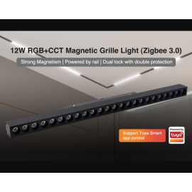 Proiector LED RGB CCT Smart Zigbee sina magnetica 50cm 12W