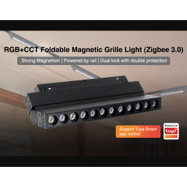 Proiector LED RGB CCT Smart Zigbee sina magnetica 22cm 6W