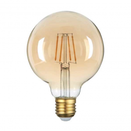 Bec LED filament G120 AMBER 6W