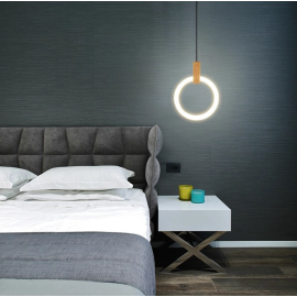 Lustra LED tip Pendul 3 functii Gold Negru 20W