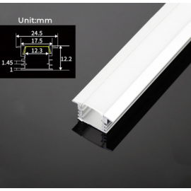 Profil LED aluminiu incastrat 2m