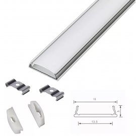 Profil LED aluminiu flexibil aplicat 2m