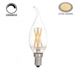 Bec LED dimabil lumanare flacara filament 4W