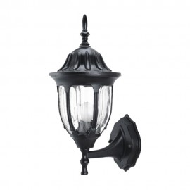 Felinar de exterior soclu E27 Alb/Negru