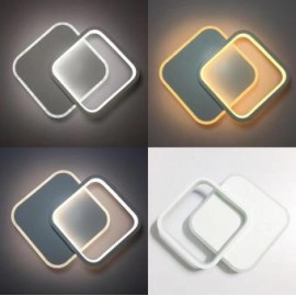 Lustra LED mini 3 functii de lumina 16W White Square