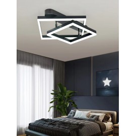 Lustra LED cu telecomanda 3 functii 120W Reina Black/Gold