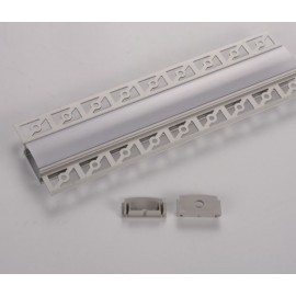 Profil LED aluminiu de rigips/tencuiala Wide 2m anodizat