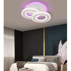 Lustra led dimabila cu telecomanda 42W Diamond round