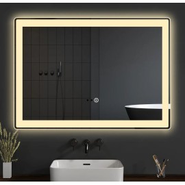 Oglinda de baie LED cu touch si dezaburire 70cm
