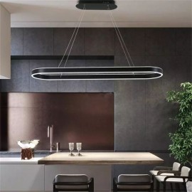 Lustra LED dimabila cu telecomanda 3 functii Space Black 120W