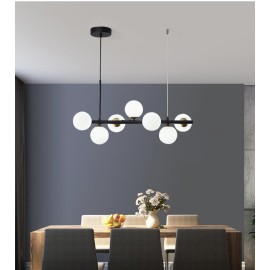 Lustra LED Globes Black/Gold 7 socluri G9