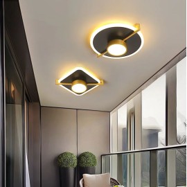 Lustra LED 3 tipuri de lumina 30W Black Gold