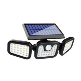 Proiector LED solar cu senzor de miscare 15W IP65