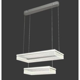 Lustra LED cu telecomanda 240W Bubble Grey