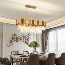 Candelabru Crystal Gold oval 80cm
