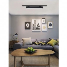 Proiector LED Sina 2 contacte 25W 60cm Negru 4000K