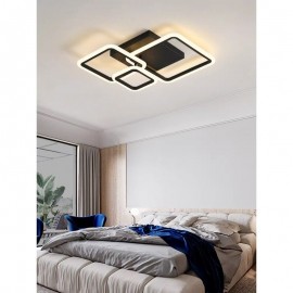 Lustra LED dimabila cu telecomanda 80W Black/Gold