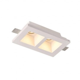 Spot LED gips GU10 adanc patrat dublu