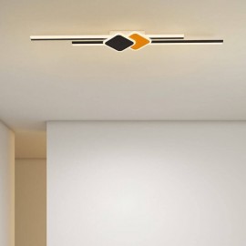 Aplica LED liniara 60cm 60W black, 3 tipuri de lumina