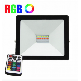 Proiector LED RGB cu telecomanda IR 10W