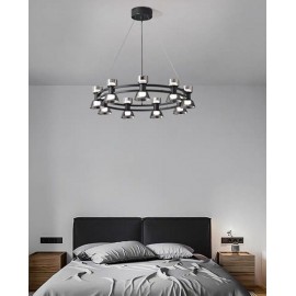 Lustra tip Pendul Black Bulets 18 socluri G4 si becuri