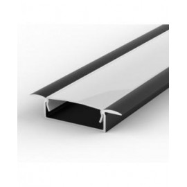 Profil LED aluminiu incastrat Negru 2m XL