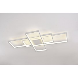 Lustra LED dimabila cu telecomanda 3 functii 110W New White Squares