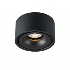 Spot LED aplicat 12W tubular Alb Negru 4000k