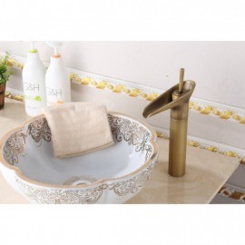 Baterie Lavoar Inalta Cascada, Bronz Antichizat