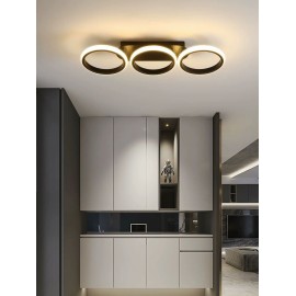 Lustra LED cu telecomanda 3 tipuri lumina 66W Audi Black