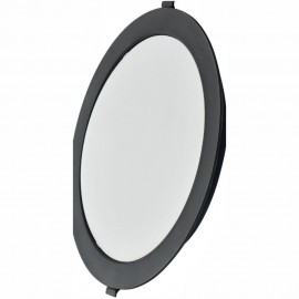 Spot LED rotund 24W negru incastrat 22x22cm 4100K