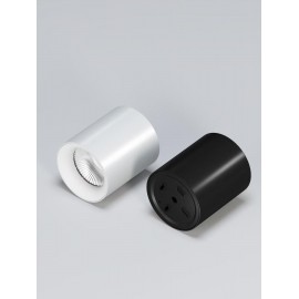 Spot LED aplicat tubular 18W 4000k alb/negru