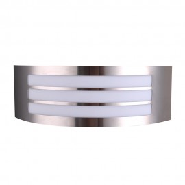 Aplica LED de fatada otel 1xE27 IP44 Argintiu