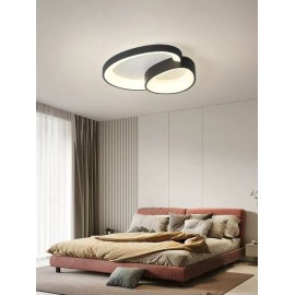 Lustra LED cu telecomanda 3 tipuri de lumina 146W Dualis Black