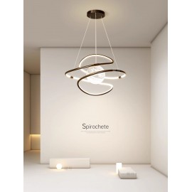 Lustra LED dimabila cu telecomanda 3 tipuri de lumina 150w Spirochete