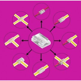 Conector Banda LED COB 8mm universal