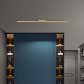 Aplica LED liniara 32W 80cm Simplicity Negru/Auriu