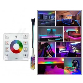 Controler banda LED RGB digitala cu telecomanda Tactila