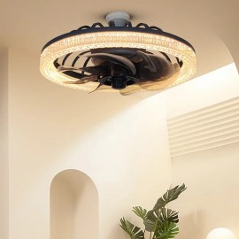 Lustra LED cu Ventilator, control prin telecomanda, 3 tipuri de lumina 47W