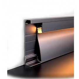 Profil LED aluminiu pentru plinta Negru 2 metri