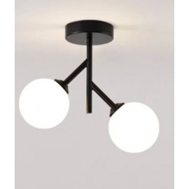 Aplica tip Candelabru 2 Globuri soclu E27 Gold/Black