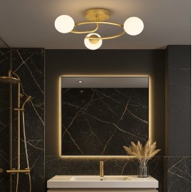 Lustra Moderna 3 socluri E27 Gold Wheel
