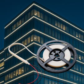 Banda LED COB 24v ip67 10w pe metru Profesionala D-shape