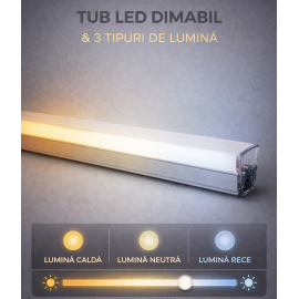 Tub LED Tavan Hexagon CCT dimabil 24v Honeycomb 440mm 14W