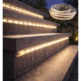 Banda LED exterior 24V 2835 120led pe metru IP68 9W 4000K