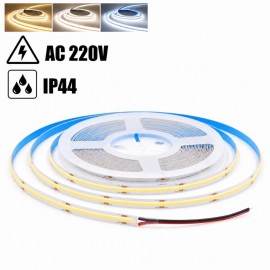 Banda LED 220V COB 280 buc pe metru interior rola 10m 10W IP44 ZenLED