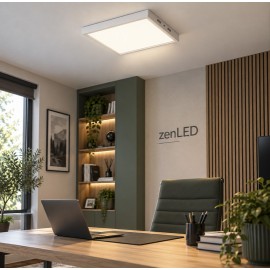 Aplica LED patrata Alba 30cm 24W lumina rece ZenLED